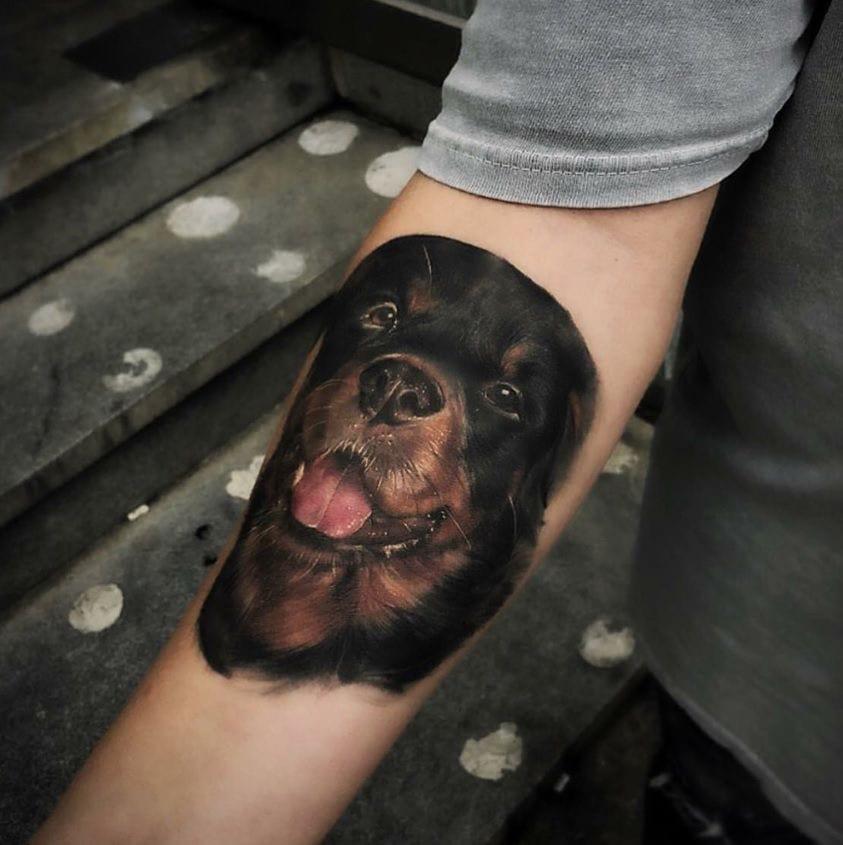 Cutest Rottweiler Tattoo 3 - Rottweiler Life